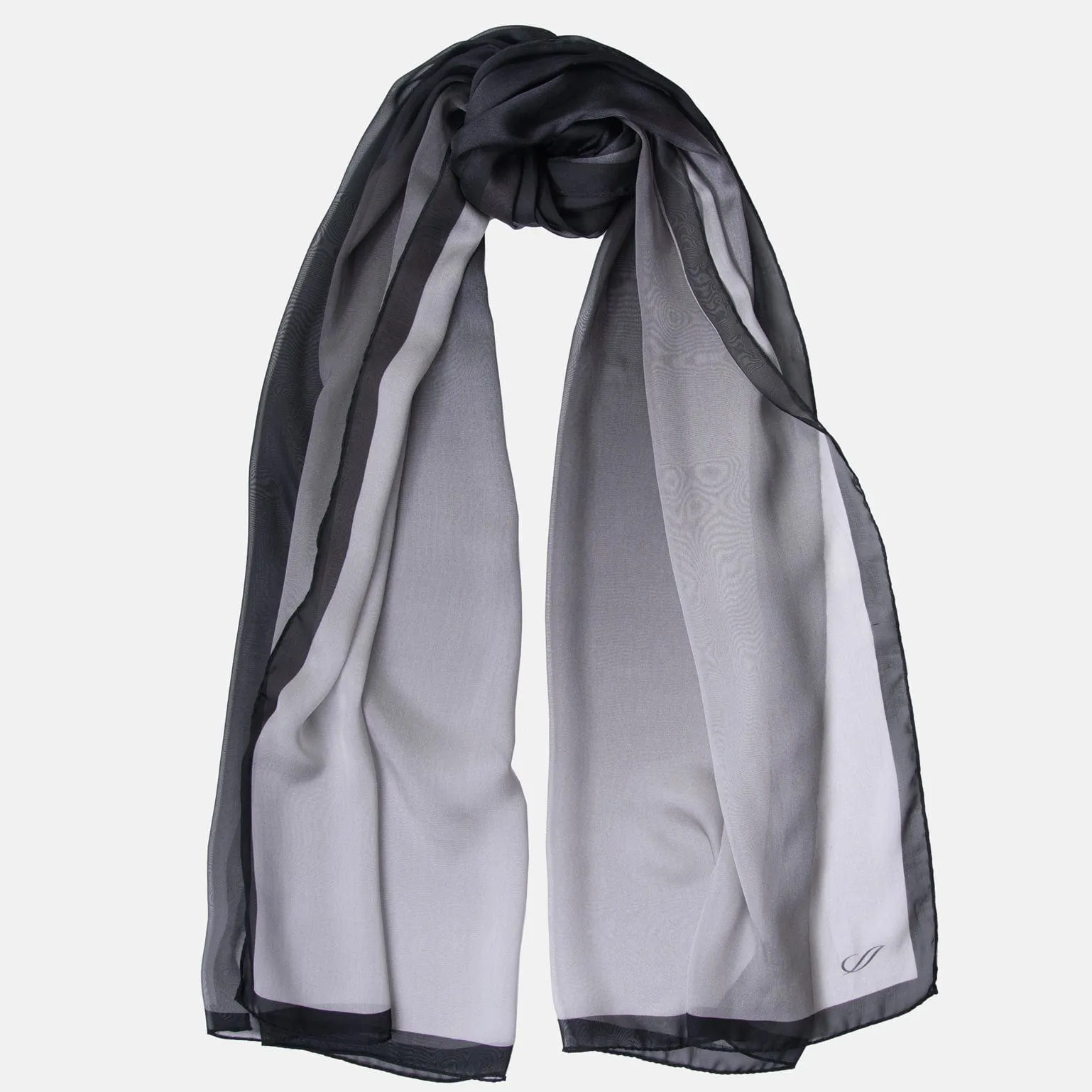 Sophia - Silk Scarf/Shawl - Smoke