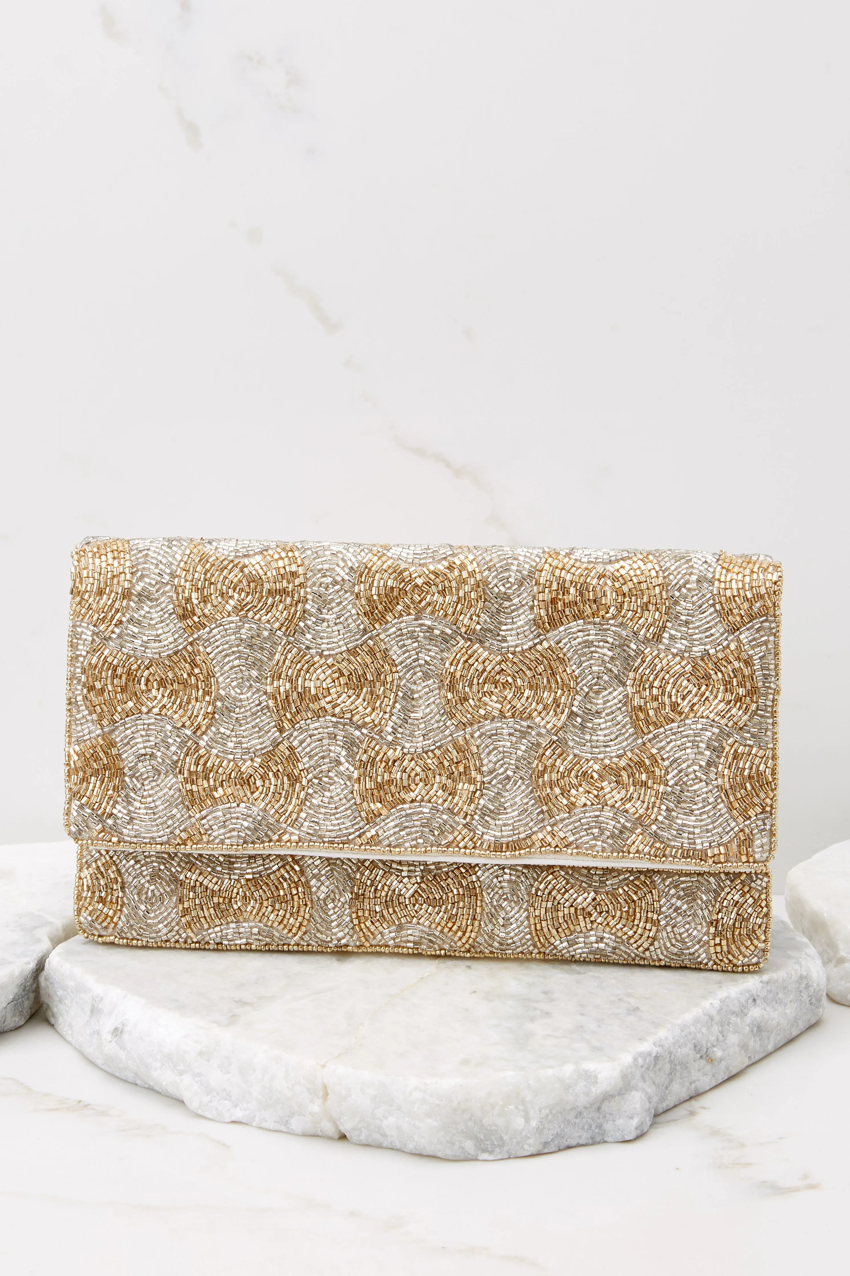 Subtle Style Gold Multi Clutch