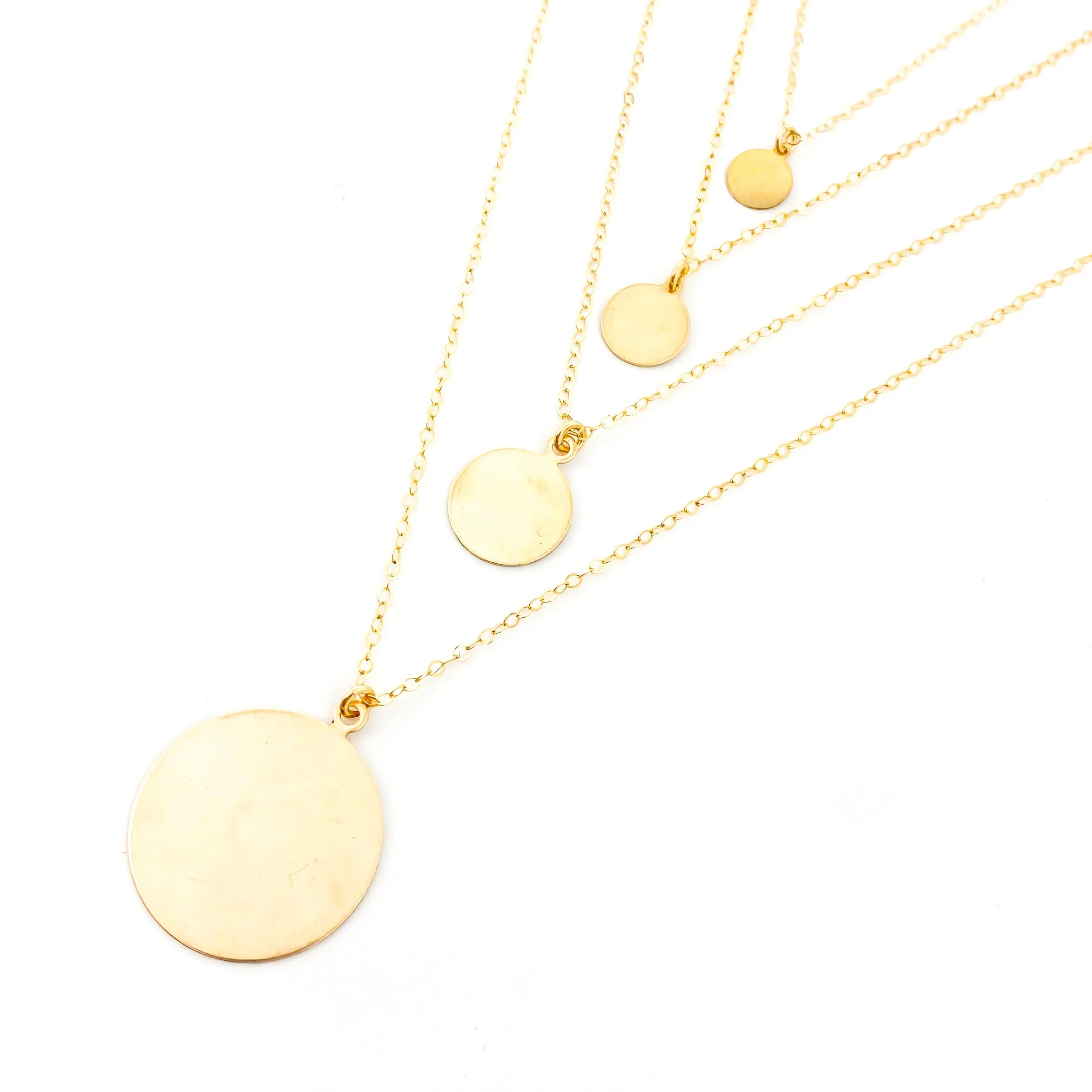 Teri Disc Charm Necklaces