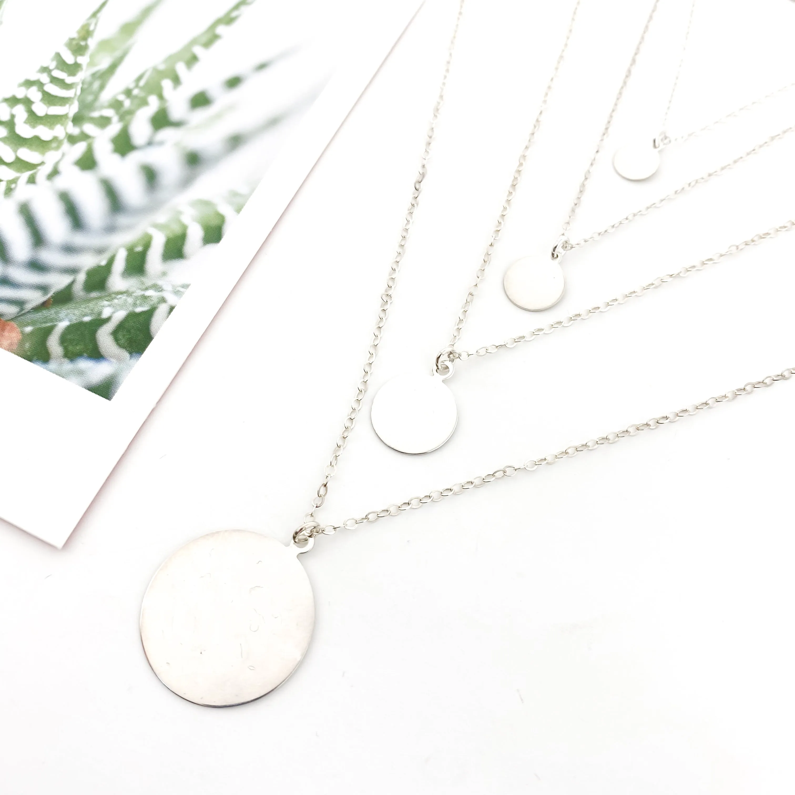 Teri Disc Charm Necklaces