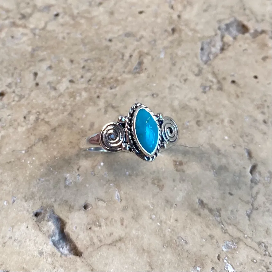 Turquoise Ring - Mini Boho