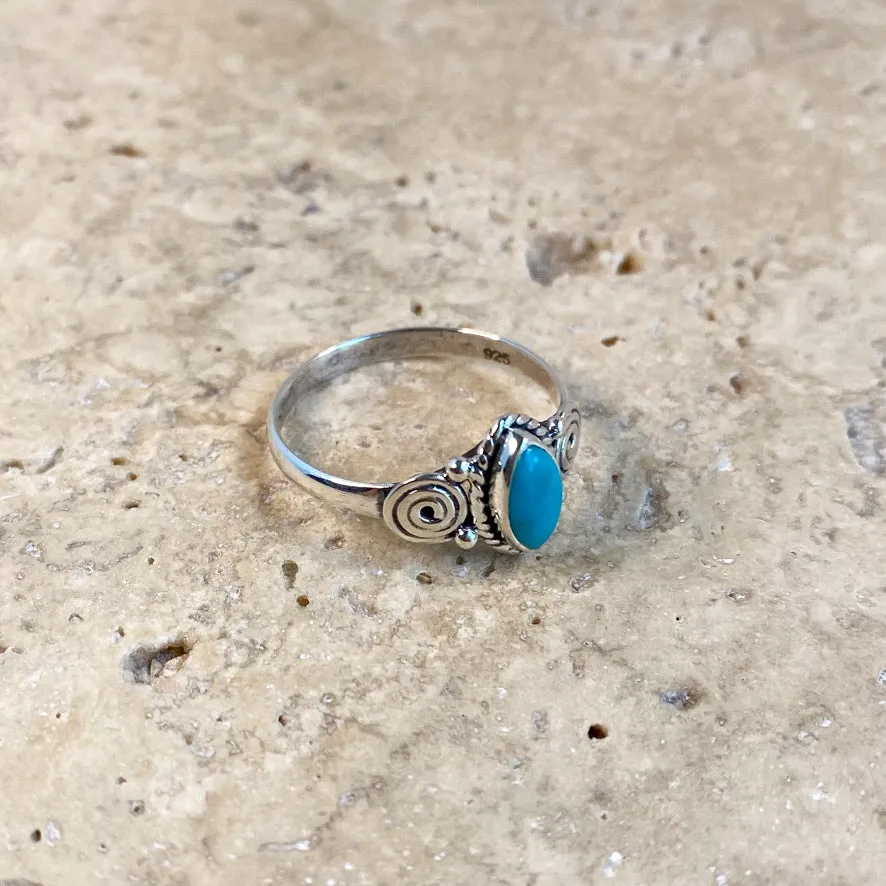 Turquoise Ring - Mini Boho