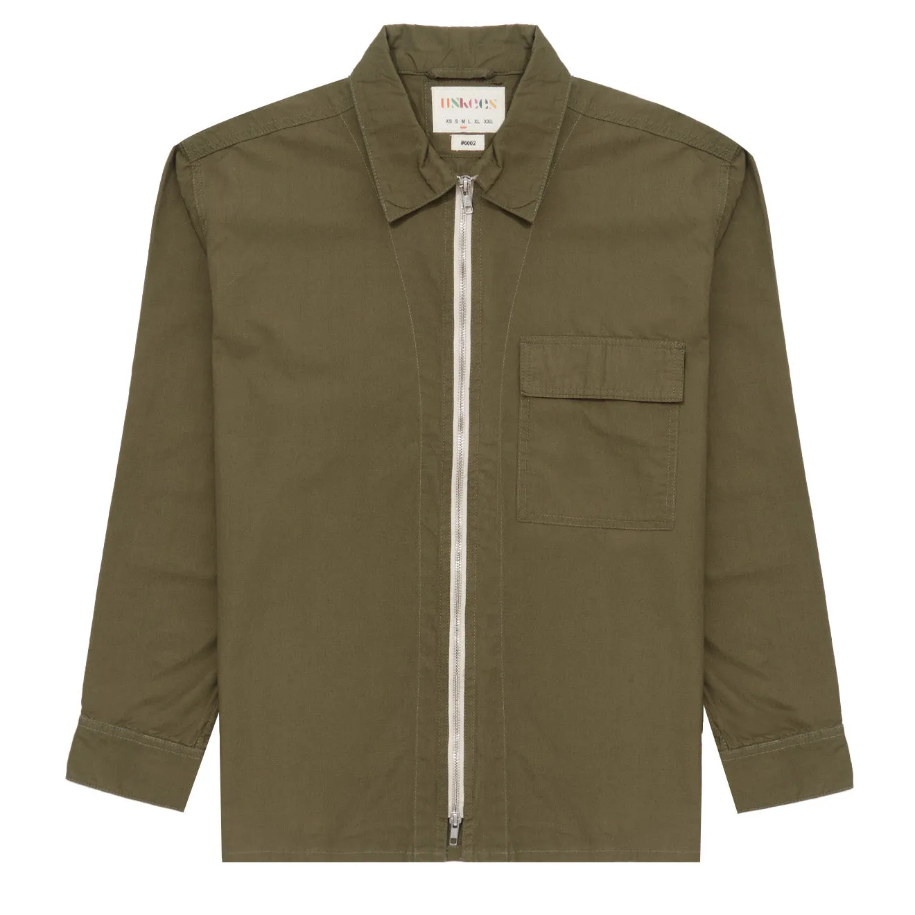 Uskees 6002 Lightweight Zip Front Jacket Olive